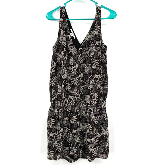 Scotch & Soda Maison Scotch size medium brown romper sleeveless jungle print‎ - Picture 1 of 8